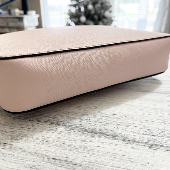 Michael Kors Pink Jet Set Large Saffiano Leather Chain Crossbody - Picture 8 of 16